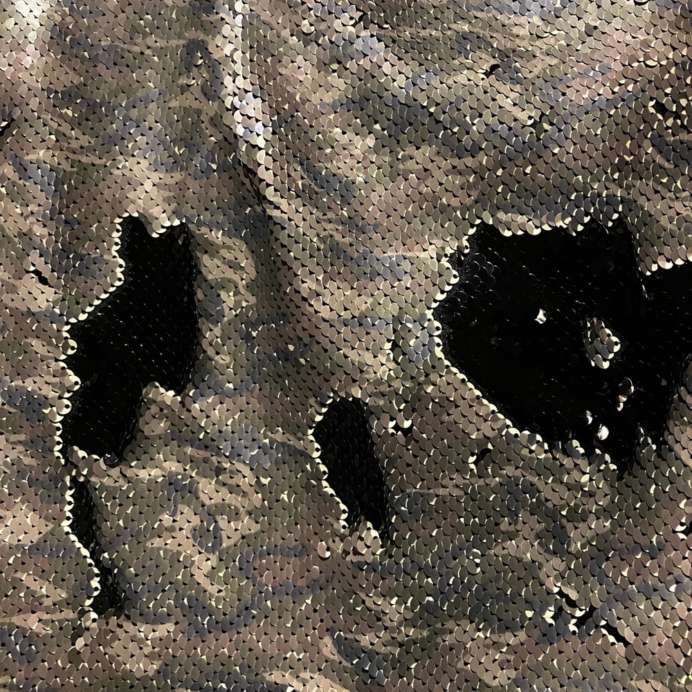 Camo sequin Free People mini skirt size 10 - Picture 2 of 6